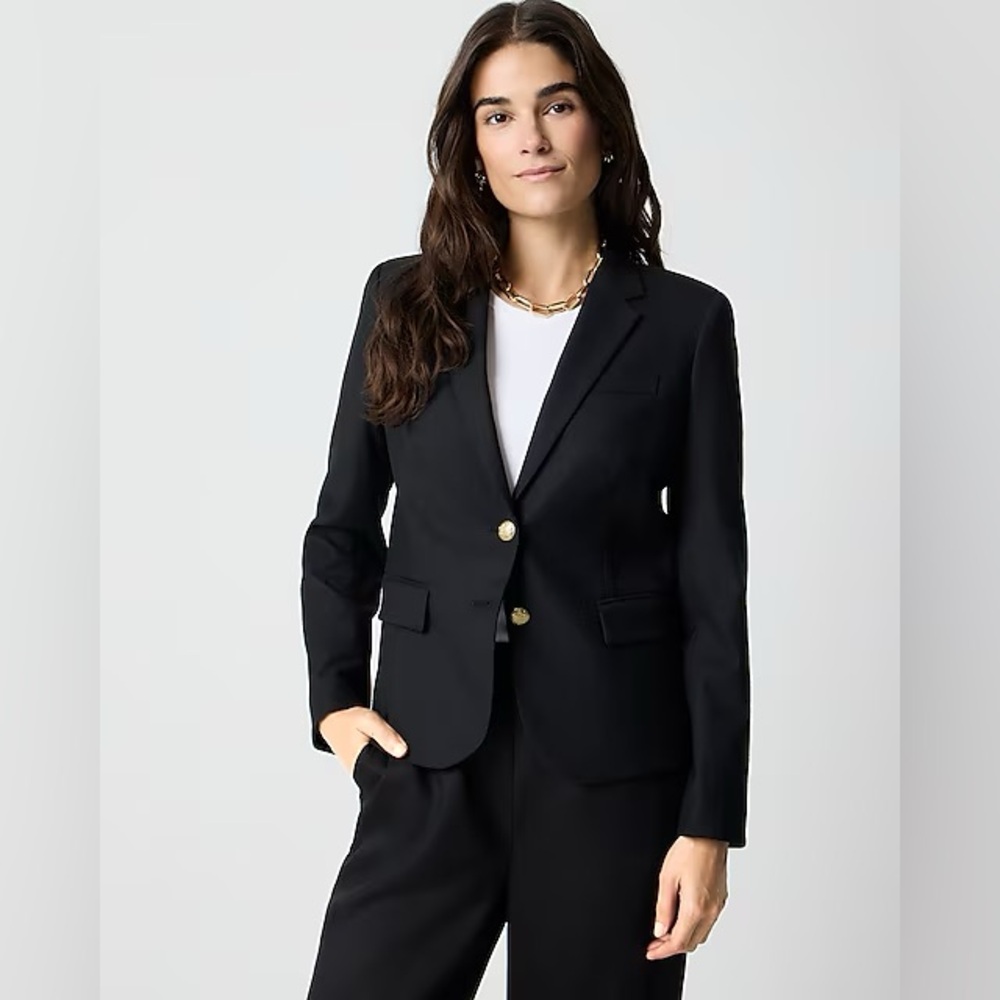 J. Crew Black Schoolboy Blazer